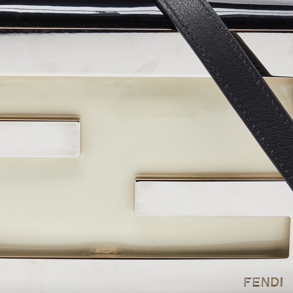 FENDI Multicolor Patent and Leather Metal FF Flap Bag - Picture 5 of 8